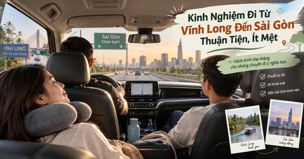 Kinh Nghiệm Đi Từ Vĩnh Long Đến Sài Gòn Thuận Tiện, Ít Mệt